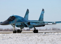 Морозовские Су-34 показали в репортаже на первом канале Морозовские Су-34 показали в репортаже на первом канале