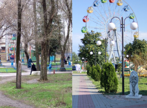 Прежде и теперь: Парк в Морозовске сильно изменился Прежде и теперь: Парк в Морозовске сильно изменился