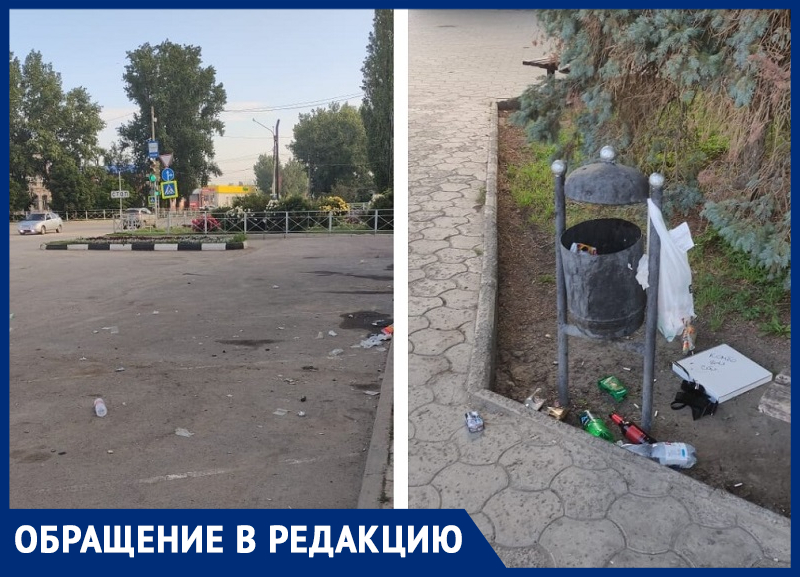 Бригадир по благоустройству Управления городского хозяйства на фото показал как выглядит центр Морозовска по утрам Бригадир по благоустройству Управления городского хозяйства на фото показал как выглядит центр Морозовска по утрам
