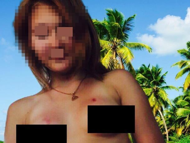 Фото морозовчанки с голой грудью и дорисованными пальмами анонимно выложили на всеобщее обозрение