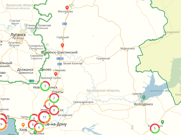 Девственно чистым оказался Морозовский район на карте несанкционированных свалок