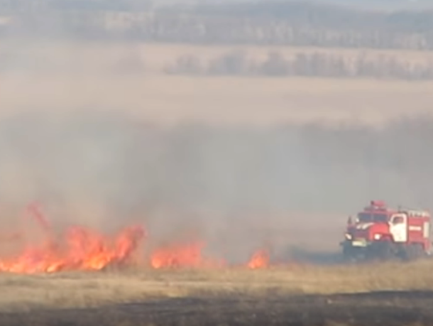 Устрашающий ландшафтный пожар в Морозовске мог возникнуть из-за неосторожного обращения с огнем