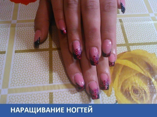 Наращивание ногтей за 500 рублей